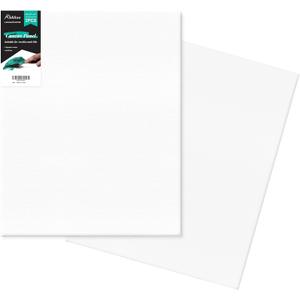Canvas Boards 2-Pack 16"x20"  Flat Canvas Panels, Primed Polyester-Cotton Blank Canvas Set for Painting, Acrylic, Oil, Gouache & Tempera, Art Supplies for Students, Beginners & Home Studio
