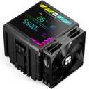 Thermalright Peerless Assassin 140 Digital Black CPU Cooler, Dual Towers and Dual CPU Fans, CPU Air Cooler, ARGB Digital Screen,1850 and 1500RPM+10%, for AM4/AM5,Intel LGA1851/1700, Black