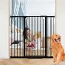40.5" Tall Baby Gate for Stairs Doorways, 40.9-54.7 In Wide Dog Pet Gates
Extra Tall Child Kid Safety Door Walk Thru, No Drill Large Cat Proof Barrier Auto Close Hallway Kitchen House Indoor, Black