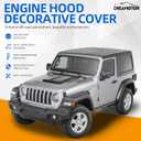DREAMOTOR Hood Scoops For Cars, Universal Hood Scoop Vents, Automotive Hood Scoops for Trucks Compatible with F150 F250 F350 GMC Sierra 1500 2500 Dodge Ram 1500 2500 Toyota Tundra Jeep Wrangler