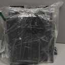 Fixwal Night Stand with Charging Station, LED Nightstand with U-S-B Ports and Outlets for Small Spaces, 2 Fabric Storage Drawers, Bedside Table End Tables Bedroom, Modern Black