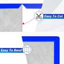 2 x Rubber Edge Corner Trim, Self Adhesive L Shaped Edge Trim, Small Size Peel and Stick Edge Trim for Tile, Wall and Furniture Edges, Blue Color, 10Ft