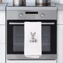 Vintage Easter Bunny Kitchen Towels, Country Farmhouse Kitchen Decor, Antique Rabbit Dish Tea Towels for Kitchen Decor, Farmhouse Kitchen Decorative Hand Towels, 16x24 Inch