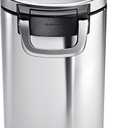 simplehuman 25 Liter, 27 lb / 12.2 kg Medium Pet Food Storage Container for Dog Food, Cat Food, and Bird Feed, Brushed Stainless Steel
