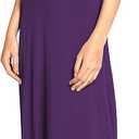 Urban CoCo Women's Scoop Neck Solid Sleeveless Summer Beach Tank Top Casual Maxi Dress (Purple, L)