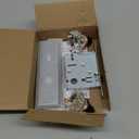 Upgraded Mortise Lock Set for Interior Door, Antique Vintage Style Crystal Glass Door Knobs with Skeleton Key, Reversible for Left & Right Handed Door, Oil Rubbed Bronze Finish