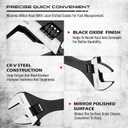 Adjustable Wrench Set Wrenches Sets: 4-Piece 6, 8, 10, 12 Inch Chrome Vanadium Steel Corrosion-Resistant Black Oxide Finish for Automotive Plumbing and Household Repairs