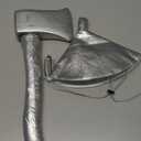 2 PCS Silver Funnel Hat Axe Set,Halloween Tin Costume Accessories for Adult,Kids Cosplay Party