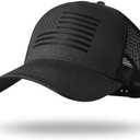 BUTITNOW Oversize XXL American Flag Trucker Hat - Adjustable 23"-25.5" Baseball Cap - 3D Embossed Logo Mesh Snapback Hat