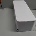 YECAYE 2 Pack Cable Management Box, Pet Friendly Cable Box Organizer for Home & Office, Child-Proof Floor Cord Cover, Cord Management and Cord Hider, White