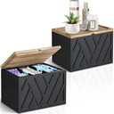 2 PCS Tampon Holder for Bathroom Decor, Feminine Product Organizer with Lid, Shark Week Tampon Storage, Wood Pad and Tampon Organizer for Toilet Organizer, Bathroom Accessories Box for Girl Stuff