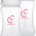 Nenesupply 9oz 2 Count Wide Neck Mouth Breastmilk Storage Bottle Breast Pump Bottles Use for Pumping with Spectra S1 S2 9 Plus Breast Pumps. Replace Spectra Bottles for Pumping Breastmilk Collection