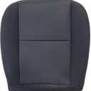 NLQR Black #19C Driver & Passenger Side Bottom Replacement Cloth Seat Covers & Seat Foam Cushions Compatible with Chevy Silverado Tahoe Suburban GMC Sierra Yukon 1500 2500HD 3500HD 2007-2014