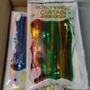 Mega-L Day of The Dead Party Decorations, 2 Pack Dia De Los Muertos Foil Fringe Curtains Fiesta Backdrop, 3.3x6.6ft Mexican Themed Tinsel Streamers,Taco Party Photo Booth Props, Cinco de Mayo Decor