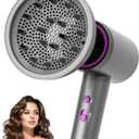 Hair Diffuser Attachment for NUTROMO Blow Dryer | Hair Diffuser for Curly Hair and Natural Wavy Hair(Gray)
