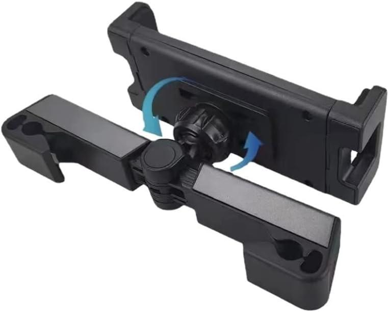 Car Headrest Tablet Mount Holder for IPad Tablet Stand Car Back Seat Headrest Bracket Y (Black)