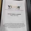 VEVOR 60x24x6 Folding Hitch Carrier - 500lb Capacity Cargo Basket & Waterproof Bag, Fits 2" Hitch Receiver for SUV, Truck, Pickup