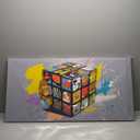 Abstract Wall Art Modern Abstract Wall Decor Multicolor Graffiti Cube Canvas Art Wall Decor Painting Picture For Bedroom Office Home Wall Decoration Artwork 20"X 40"Ready To Hang