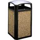 Rubbermaid Commercial Products Landmark Classic Dome Lid Trash Can 50-Gallon Indoor/Outdoor Wastebasket/Garbage Bin for Public Spaces/Mall/Gas Station/School/Hospital/Office/Lobby