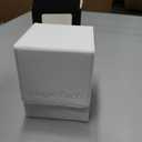 Mage Tech Commander Deck Box Lite - Card Display with Mini Snap Card Holder & Removable Cover, Fits 100+ Single-Sleeved Cards, Ideal for MTG, PTCG, OPCG, SWU & More (White)