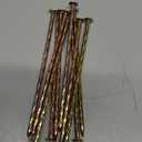 Pack of 10 8-Inch Landscape Stakes, Spiral Metal Galvanized Landscape Spikes, Garden Nails for Artificial Turf, Paver Edging, Weed Barrier, Carpentry and More
