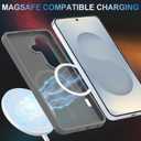 for Samsung Galaxy S26 5G Case with 2 * Tempered Glass Screen Protector with 1* Camera Lens ProtectorCompatible with Magnetic mounts, Shockproof Protective Bumper Phone Cover (Grey)