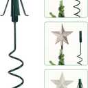 FORUP Christmas Tree Topper Holder, 3-in-1 Tree Topper Stabilizer - Fits Tree Center Poles Up to 1.25" in Diameter, Compatible with Angel/Star Toppers, Tool-Free Installation, Prevents Tilting