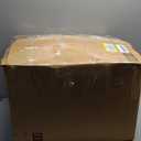 Bedsure Donut Medium Dog Bed - Washable Faux Fur with Corduroy Fleece & Anti Slip Bottom, Round Pet Bed with Removable Cover, Cream, 30x30x8 inches