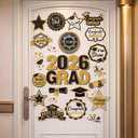 Fabbay 16 Pcs Graduation Magnets 2026 We are So Proud of You Graduation Car Magnets Congrats Grad Cap Stickers for Refrigerator Garage Cruise Door Magnetic Decorations