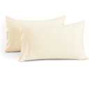 1000 TC Ivory Standard Pillowcases Set of 4 100% Egyptian Cotton Pillow Cases with Long Staple Cotton & Sateen Weave, Silky Soft Hotel - Like Bed Pillow Covers for Comfy Sleeping, Snug Fit
queen size 20×30 "