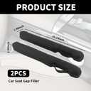 2PCS Car Seat Gap Filler with Retaining Ring Design,Soft Car Gap Fillers Between Seats Avoids Items Falling Out of Gaps,Upgraded Cars Gaps Seat Filler Hard to Shift