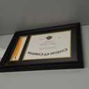 11x16.5 Diploma Frame with Tassel Holder for 8.5x11 Certificate Document, Black Diploma Frame with Real Glass, Black Over Gold Double Mats, Display 8.5x11 diploma and One Tassel
