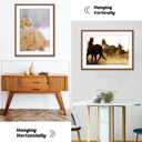 HLiWEGNS Light Walnut 14x18 Frame Set of 3 - Rustic Woodgrain 14 x 18 Poster Frame for Pictures 12x16 with Mat or 14x18 Picture Frame Without Mat for Wall Gallery Display - Ideal Christmas Day