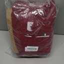 PrinceDeco 2 Pieces Armchair Slipcover Stretch Couch Covers for T Cushion Chair Slipcovers Soft Arm Chair Cover Furniture Covers with 1 Individual T Shape Seat Covers Width Up to 40", Burgundy