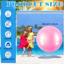 Jenaai 4 Pcs 30 Inch Big Bounce Ball Large Rubber Ball Giant Inflatable Kickball Outdoor Exercise Jumping Hopping for Outdoor Activity Game Sports Party