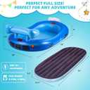 Blow up Inflatable Toddler Travel Bed with Sides, Toddler Air Mattress for Camping, Traveling, Hotel, or Home Use,Avocado Plush Toy Included, Snuggle Luxe