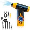 Cordless Electric Compressed Air Duster - 150000 MRP Electric air Blower for Cleaning Keyboard, PC, Cameras, Electric Air Pump for Inflatable Cushions, Air Mattress Beds, Boats, Swimming Ring