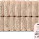 Classic Turkish Towels CTT Premium 2 Pack Bath Towels Set, Made with 100% Turkish Cotton, Spa & Hotel, Quick Drying Towels, Absorbent & Comfy | 27"x54" (Almond Beige)