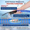 100FT Heated Water Hose for RV,-45 Anti-freezing Heated HoseElectrically Heated Hoses of Rv Accessories for Camping/Garden/Farm/Henhouse/Stble