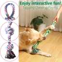 XIGOU Indestructible Dog Toys - Tough Puppy Chew Toys for Aggressive Chewers, Dental Cleaning Tug of War Toy, Great for Small to Large Breeds