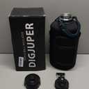 1 Gallon Water Bottle Stainless Steel - 128oz Insulated Flask Water Bottle with Sleeve Strap, Big Water Jug with Straw & Spout Lid, Gym Camping Gallon Water Bottle w/Paracord Handle, protective Boot