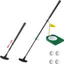 WIGERLON Adjustable Toddler Putter Compatible with Kids Adult Men and Women,Mini Golf Clubs Kids Putter 3-5,5-7,8-12,Mini Golf Set with 4 Golf Balls and A Cup with Flag