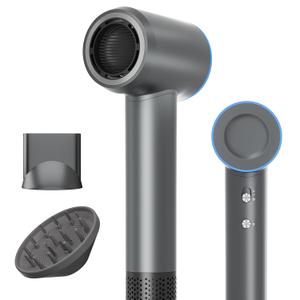 Hair Dryer,160000 RPM Ionic Hair Drye,Portable Lightweight Blow Dryer with 500 Million Negative Ions, High-Speed Hair Dryer with Magnetic Diffuser & Nozzle for Home and Travel