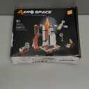Space Exploration Shuttle Toys for 6 7 8 9 10 11 12 Year Old Boys 12-in-1 STEM Aerospace Building Kit Toy with Heavy Transport Rocket and Launcher Best Gifts for 6-12 Year Old Boys (566 PCS)