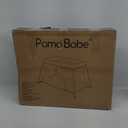 Pamo Babe Mini Travel Crib - Lightweight Baby Playard with Zip Door, Portable & Easy to Carry