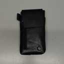 Moonster Leather Phone Holster  Genuine Full-Grain Buffalo Leather Pouch 7H x 3.5" W Leather Cell Phone Holster for Large Smartphones  Moonster Handmade Leather Secure Phone Belt Holder (Black)