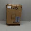 Coolife Carry-On Luggage, 20-inch Lightweight Hardshell, Airline-Certified ABS+PC, Pocket Compartment (White, 20-inch Carry-On)