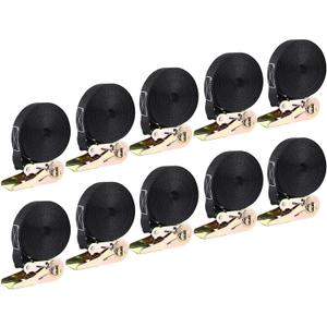 Ratchet Tie Down Straps, Endless Ratchet Straps, Heavy Duty Cargo Tie Downs, Heavy Duty Tie Down Ratchet Straps, for Motorcycles, Goods, Luggage, (20 Ft-10 Pack)