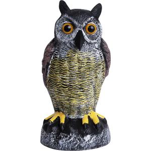Galashield Owl Decoy to Scare Birds Away | Plastic Owls to Scare Birds Away | Owl Statue for Garden & Outdoors
