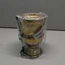 Serene Spaces Living Decorative Gold Vase Urn, Gold Vases for Centerpieces, Metal Vase Use for Home Decor, Wedding, Parties, Floral Arrangements, Measures 5.5" Diameter & 7.5" Tall